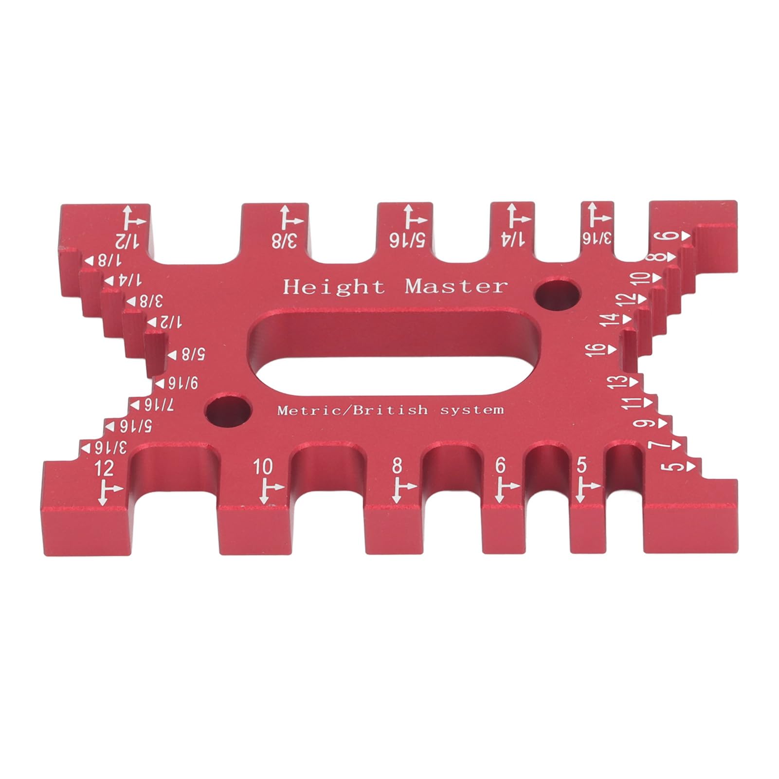 Schwalbenschwanz-Vorrichtung, Zapfenmessschieber, hohe Genauigkeit, Laserskalen, Messlineal for Zimmerei-Frässägen for die Holzbearbeitung /410(Red) von CSSWLAI