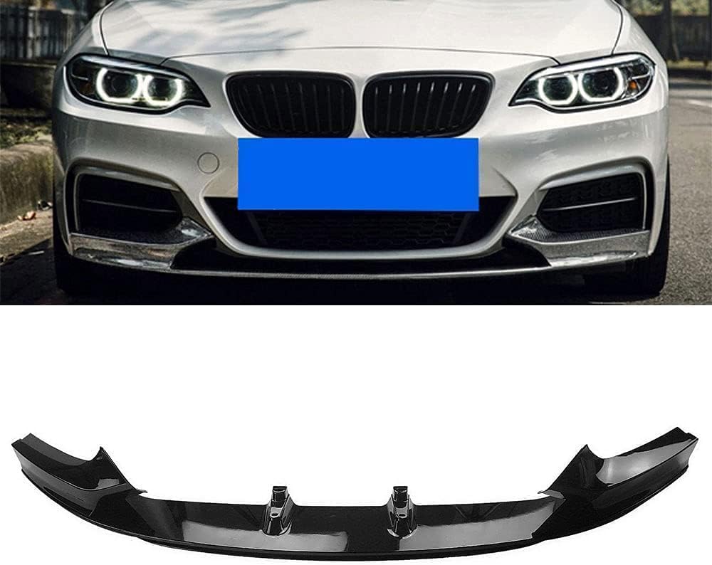 Auto Frontlippe Frontspoiler für BMW 2 Series F22 F23 2014 2015-2021,ABS Kratzfest Kollisionssicher Front stoßstangen Lippenspoiler Flügel Exterieur Zubehör von CSYKKL