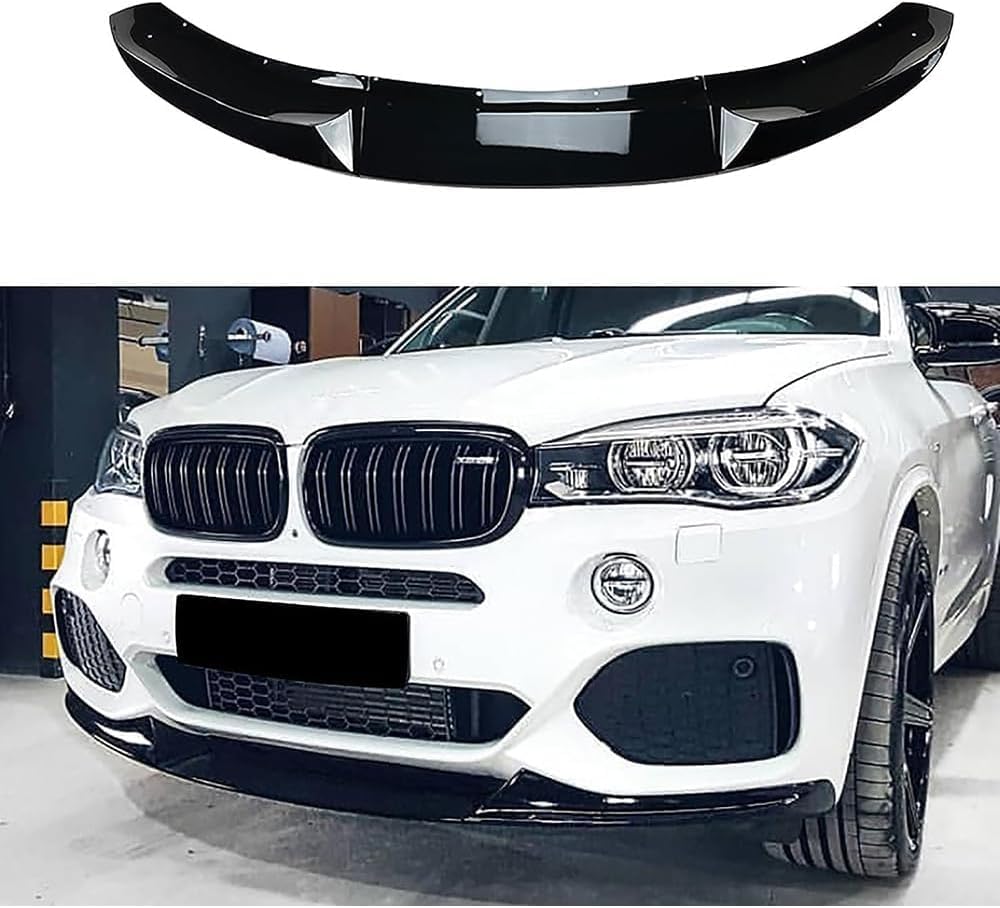 Auto Frontlippe Frontspoiler für BMW X5 F15 2014-2018,ABS Kratzfest Kollisionssicher Front stoßstangen Lippenspoiler Flügel Exterieur Zubehör von CSYKKL