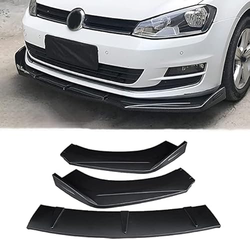 Auto Frontlippe Frontspoiler für Golf 2020-2022,ABS Kratzfest Kollisionssicher Front stoßstangen Lippenspoiler Flügel Exterieur Zubehör,A/GlossBlack von CSYKKL