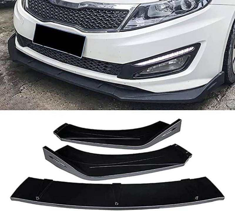 Auto Frontlippe Frontspoiler für Kia Optima K5 2011-2015,ABS Kratzfest Kollisionssicher Front stoßstangen Lippenspoiler Flügel Exterieur Zubehör von CSYKKL