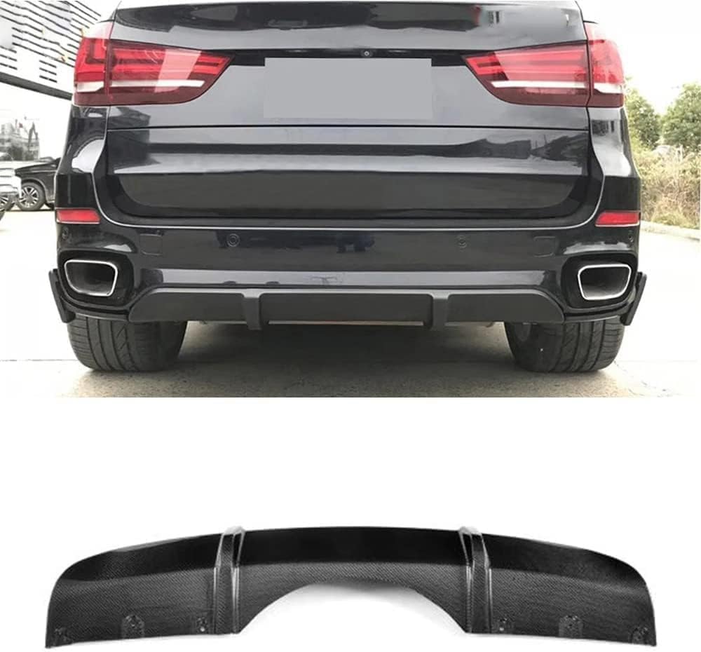 Auto Heckstoßstange Diffusor Spoiler für BMW F15 X5 M Tech M Sport 2014–2018,Heckdiffusor Haifischflossen Lippe Kit,Stoßstange Chassis Modifiziertes Zubehör von CSYKKL