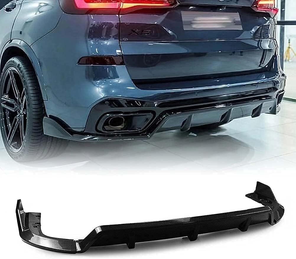 Auto Heckstoßstange Diffusor Spoiler für BMW X5 G05 M 2019 2020,Heckdiffusor Haifischflossen Lippe Kit,Stoßstange Chassis Modifiziertes Zubehör von CSYKKL