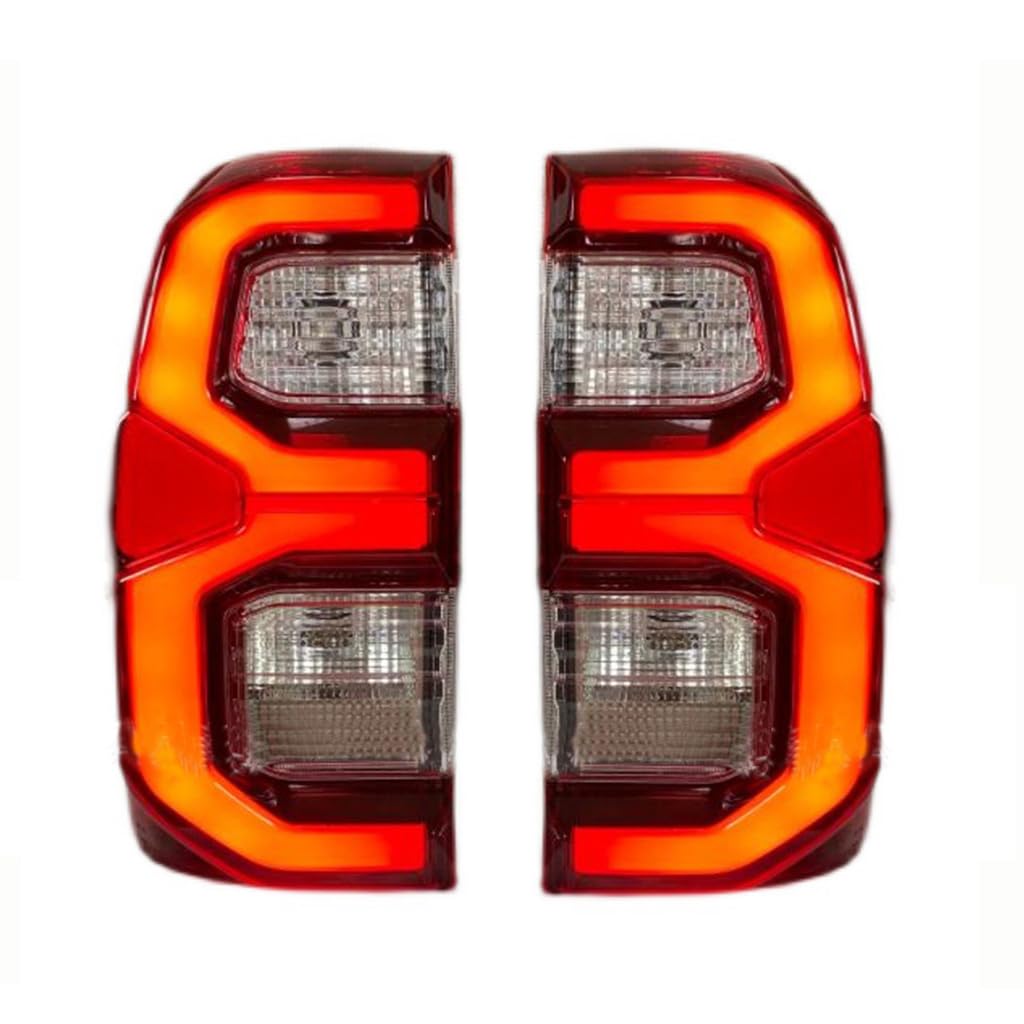 CSYSWJZD Auto Rücklicht für Toyota HILUX VIGO 2015~2020,Wasserdichte Anhängerbeleuchtung Rückleuchten Kontrollleuchte Stop Turn Rückfahrlicht Adapter Zubehör von CSYSWJZD