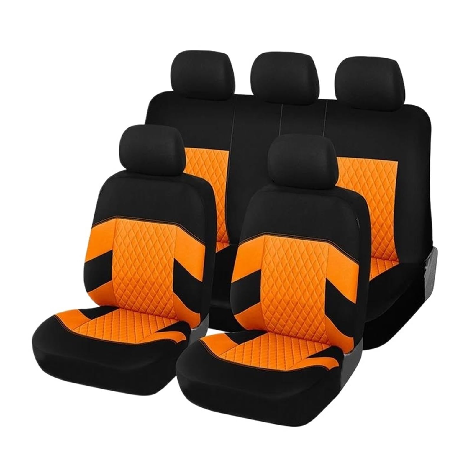 CTCYWLWAYZ Sitzkissen Autokissen Schutzset Autositzbezug Set Für Focus Sitzschoner(Orange) von CTCYWLWAYZ