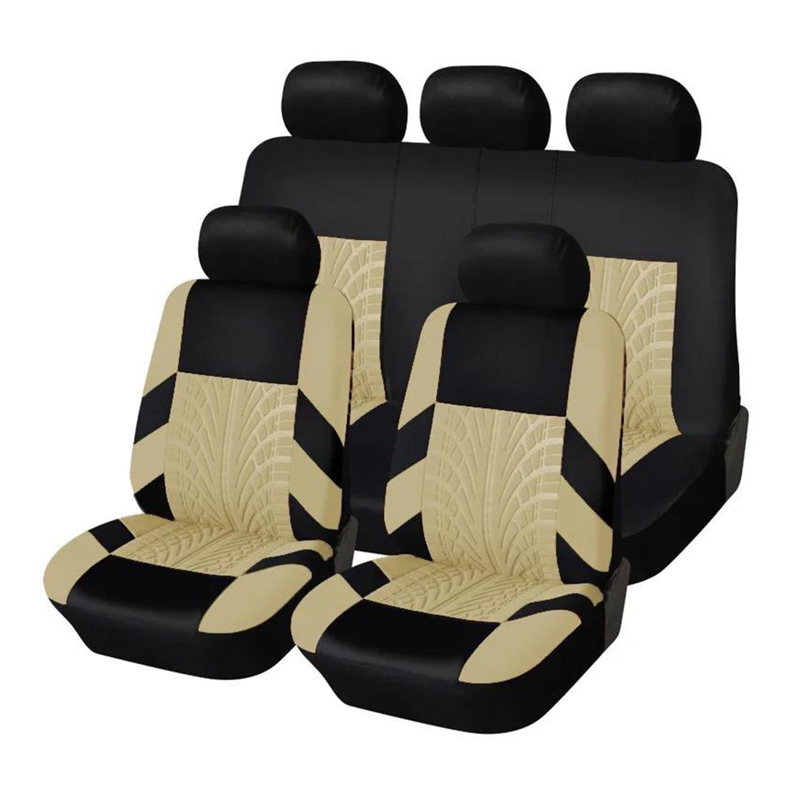 CTCYWLWAYZ Sitzkissen Autositzbezüge Autokissen Schutzset Für Chevrolet Sitzschoner(BEIGE) von CTCYWLWAYZ