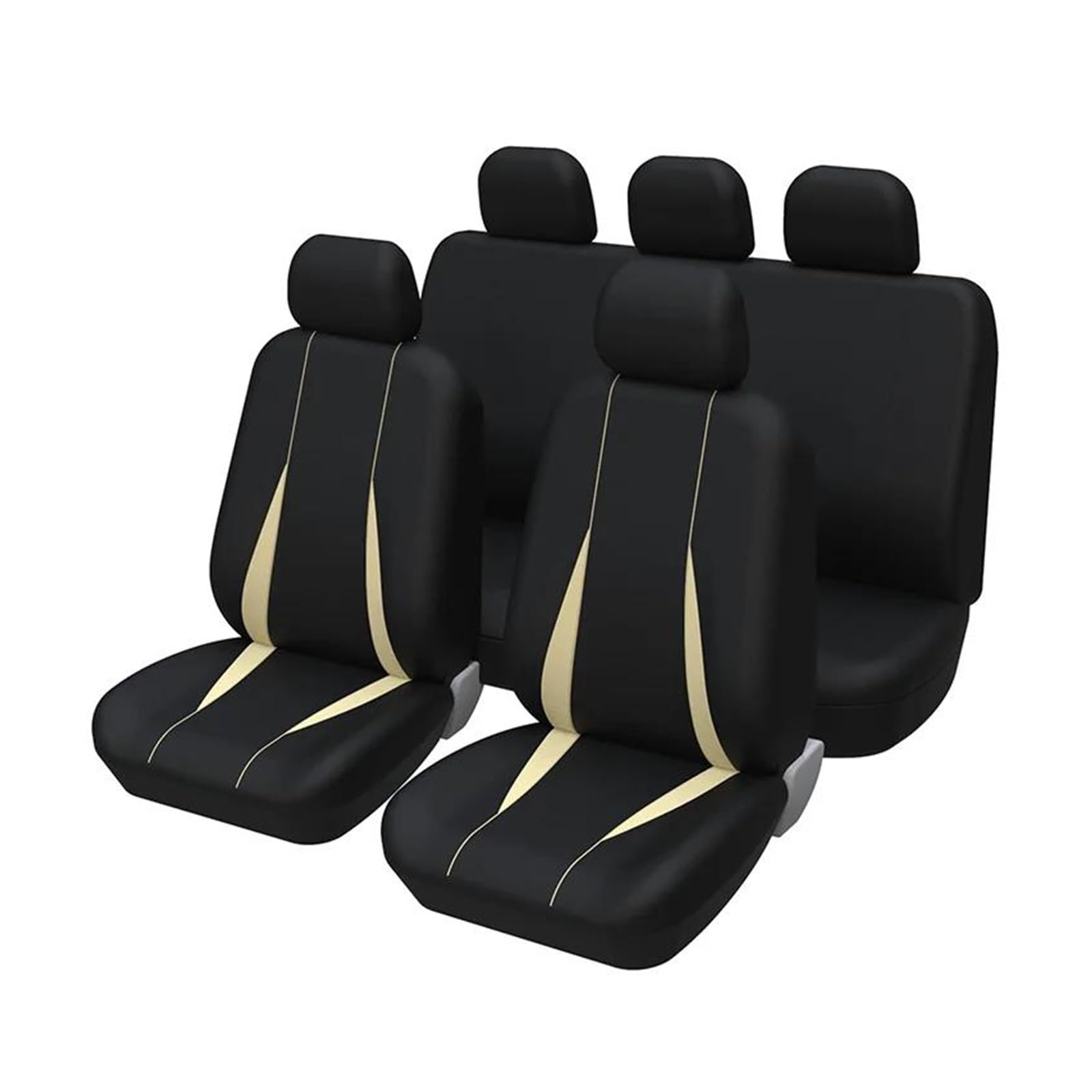 CTCYWLWAYZ Sitzkissen Autositzbezüge Autositzbezug Sets Für Hyundai I10 Sitzschoner(Komplettset beige) von CTCYWLWAYZ