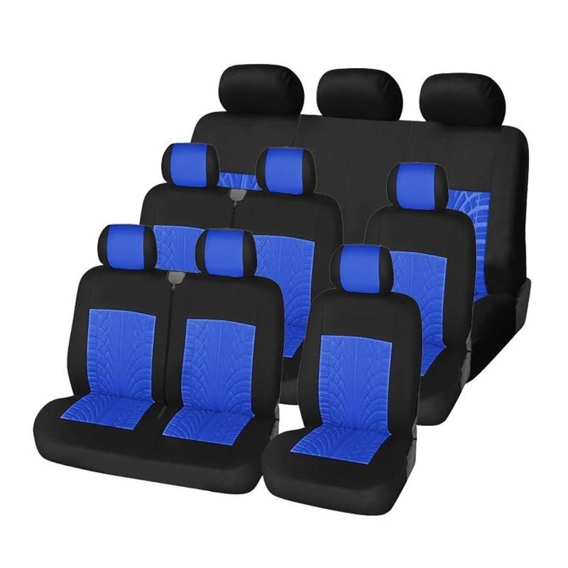 CTCYWLWAYZ Sitzkissen Autositzbezüge Sitzbezüge Schutz Für FIAT Für Ducato Für Scudo Sitzschoner(Blaues komplettes Set) von CTCYWLWAYZ