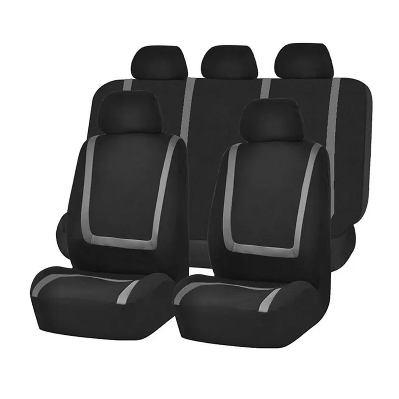 CTCYWLWAYZ Sitzkissen Autositzbezug Autokissen Schutzset Für Toyota Sitzschoner(Graues komplettes Set) von CTCYWLWAYZ