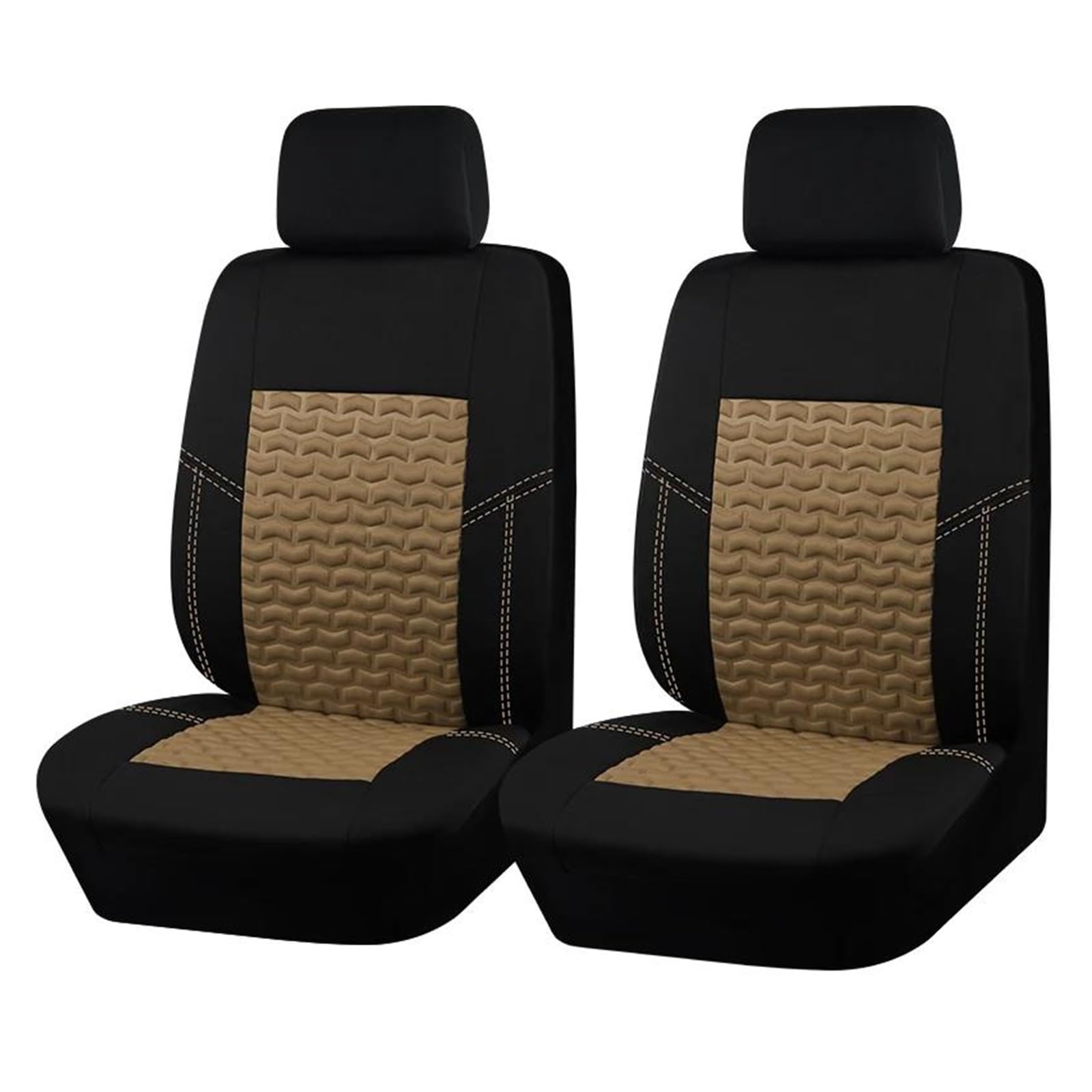 CTCYWLWAYZ Sitzkissen Für Citroen Für Relay Autositzbezüge Sitzbezüge Set Sitzschoner(BEIGE,2 Stücke) von CTCYWLWAYZ