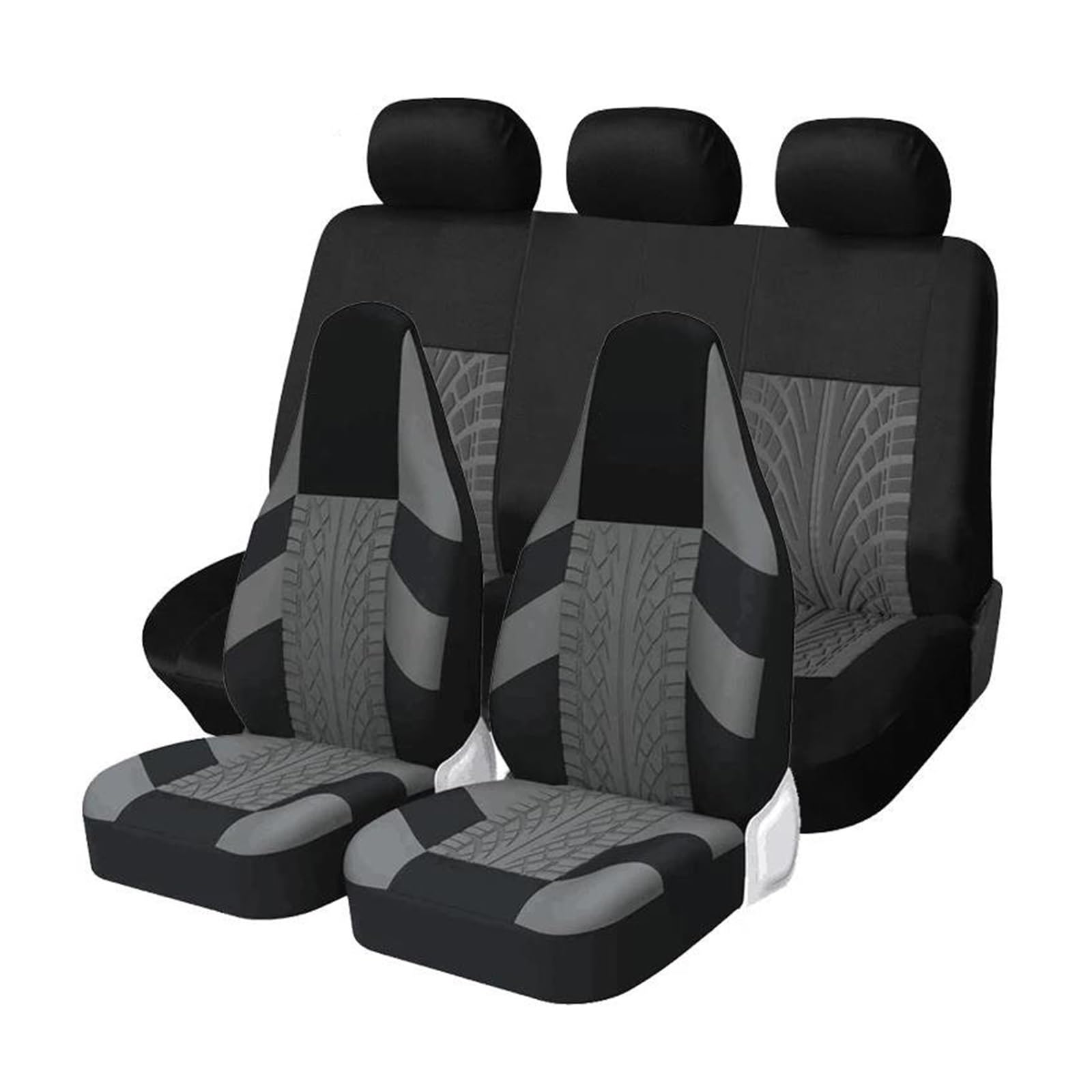 CTCYWLWAYZ Sitzkissen Für Hyundai Für Tucson Sitzschutz Autositzbezüge Sitzschoner(Grau,KOMPLETTES Set) von CTCYWLWAYZ