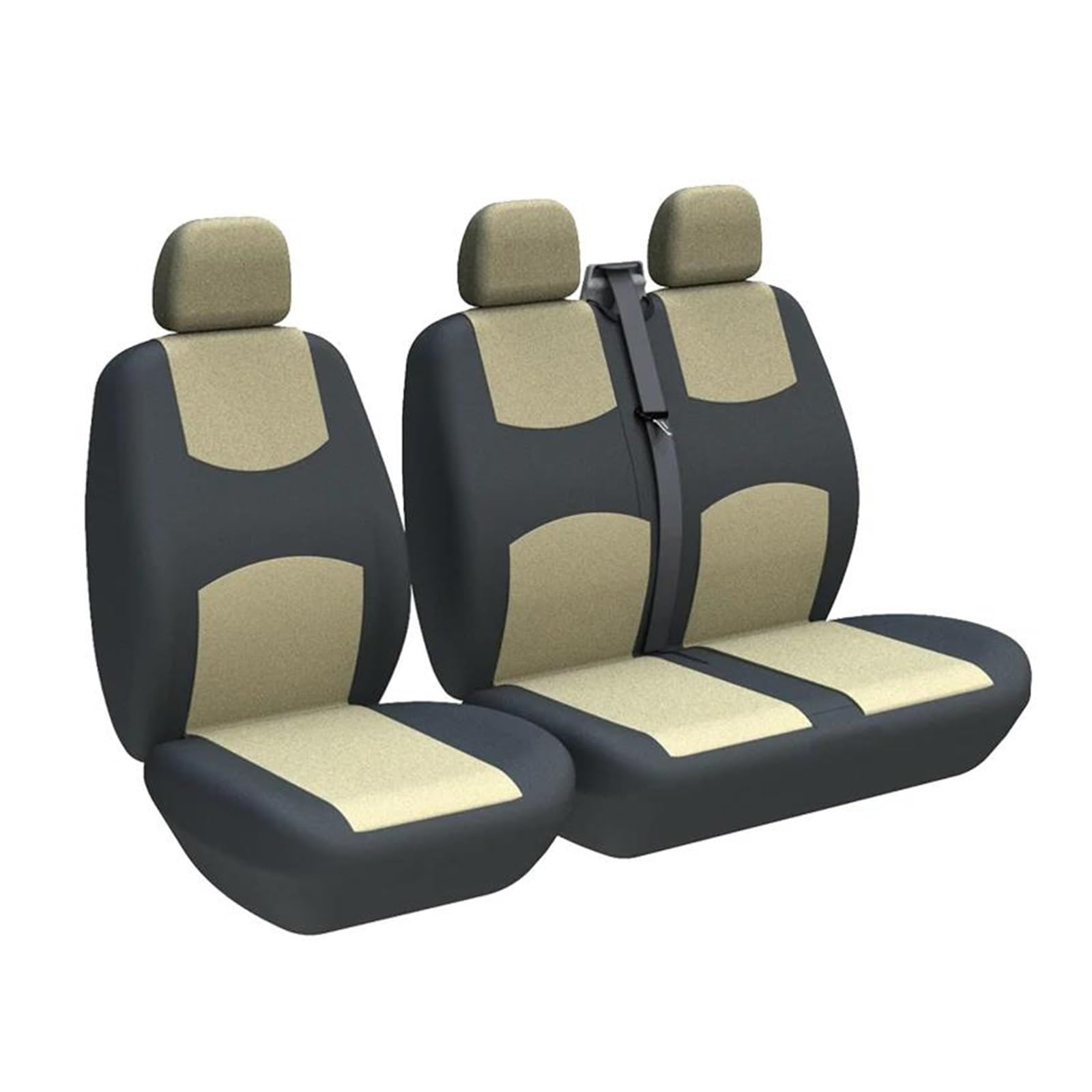 CTCYWLWAYZ Sitzkissen Für Mercedes Für Sprinter Für Vito Sitzbezug Kissen Auto Kissen Schutzset Sitzschoner(BEIGE) von CTCYWLWAYZ