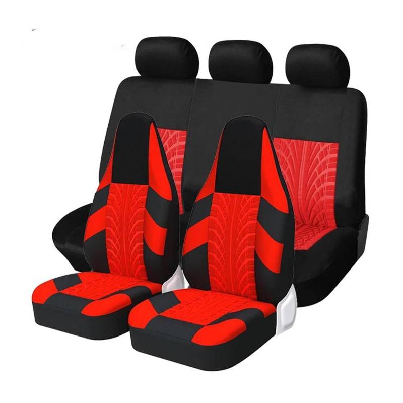 CTCYWLWAYZ Sitzkissen Für Seat Für Ibiza Sitzschutz Autositzbezüge Sitzschoner(Rot,KOMPLETTES Set) von CTCYWLWAYZ