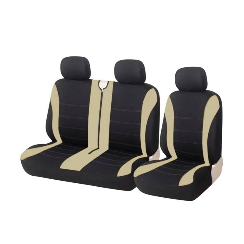 CTCYWLWAYZ Sitzkissen Für Toyota Für Hiace Autositzbezüge Autokissen Schutzset Sitzschoner(BEIGE) von CTCYWLWAYZ