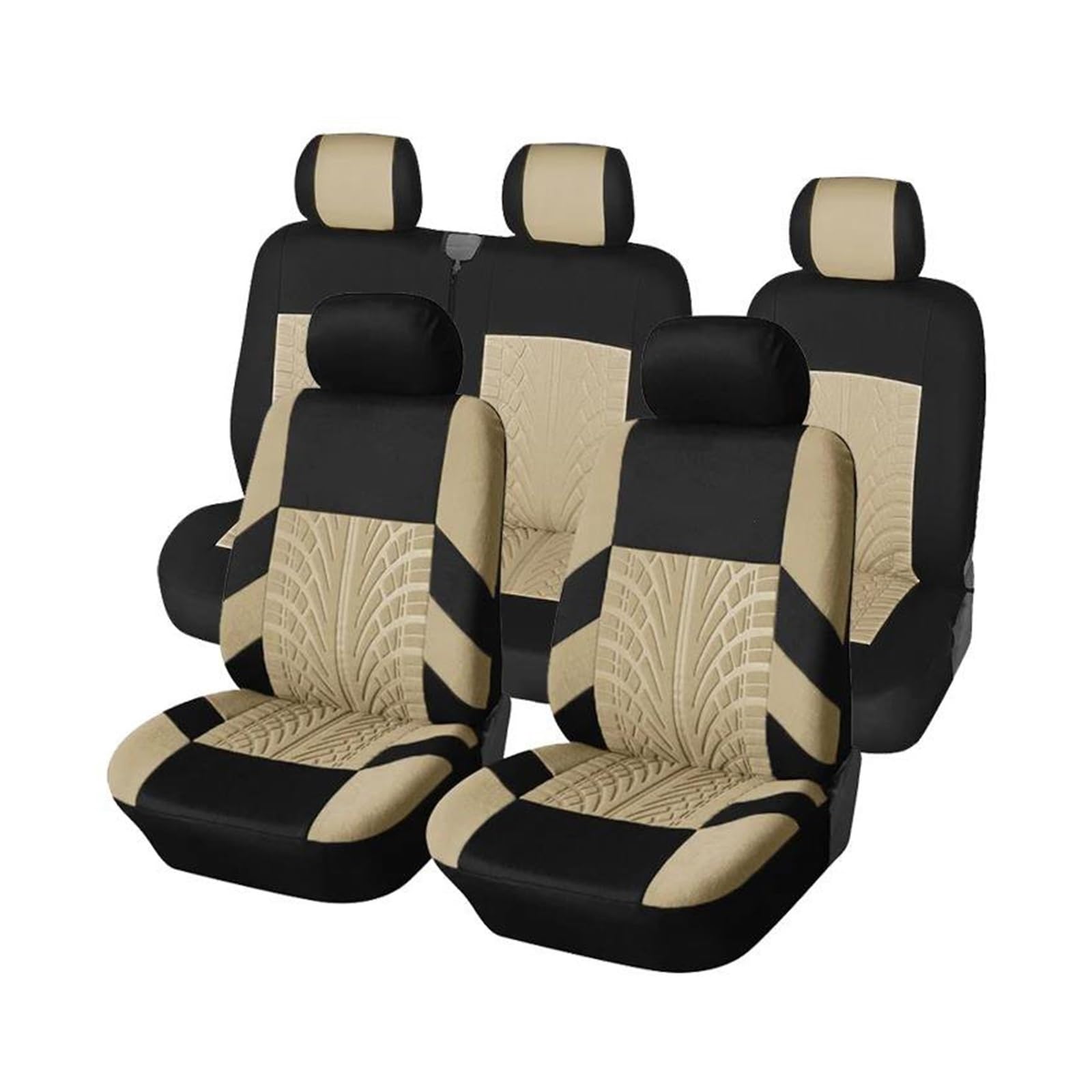 CTCYWLWAYZ Sitzkissen Für Toyota Sitzbezüge Sitzbezugkissen Sitzschoner(BEIGE) von CTCYWLWAYZ