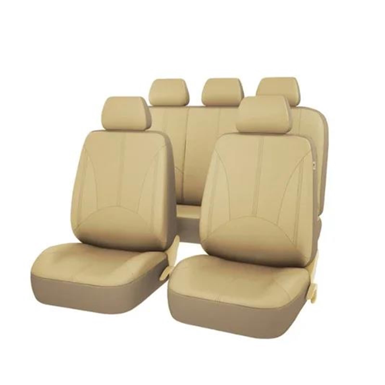 CTCYWLWAYZ Sitzkissen Universeller Sitzbezug Zum Schutz des Autositzkissens Sitzschoner(BEIGE,KOMPLETTES Set) von CTCYWLWAYZ