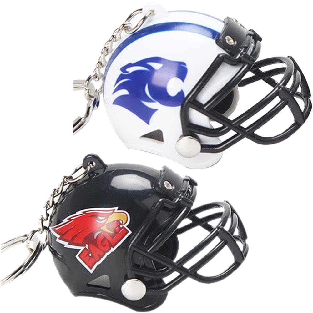 Schlüsselanhänger, Schlüsselanhänger, Geschenk, American Football-Helm, Schlüsselanhänger, modischer Mini-Spieler-Helm-Anhänger, Schlüsselanhänger for Zuhause, Autoschlüssel, Sportfans, Schmuck, Gesch von CUBANE