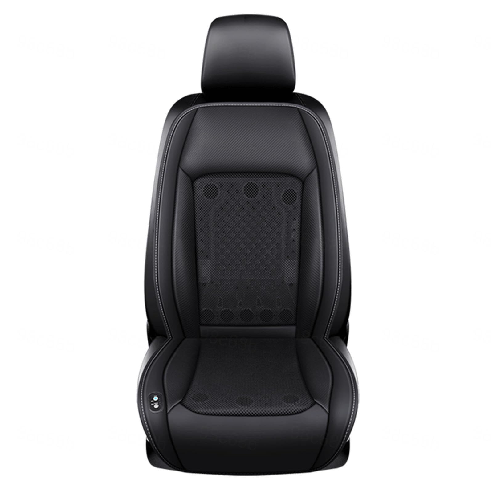 CUCUKAKA Klima Sitzauflage Auto, mit 24 Ventilatoren 3 einstellbare Windgeschwindigkeiten Cooling Car Seat Cover Kühlende Sitzauflage Auto für Auto LKW SUV RV,Black-12V von CUCUKAKA