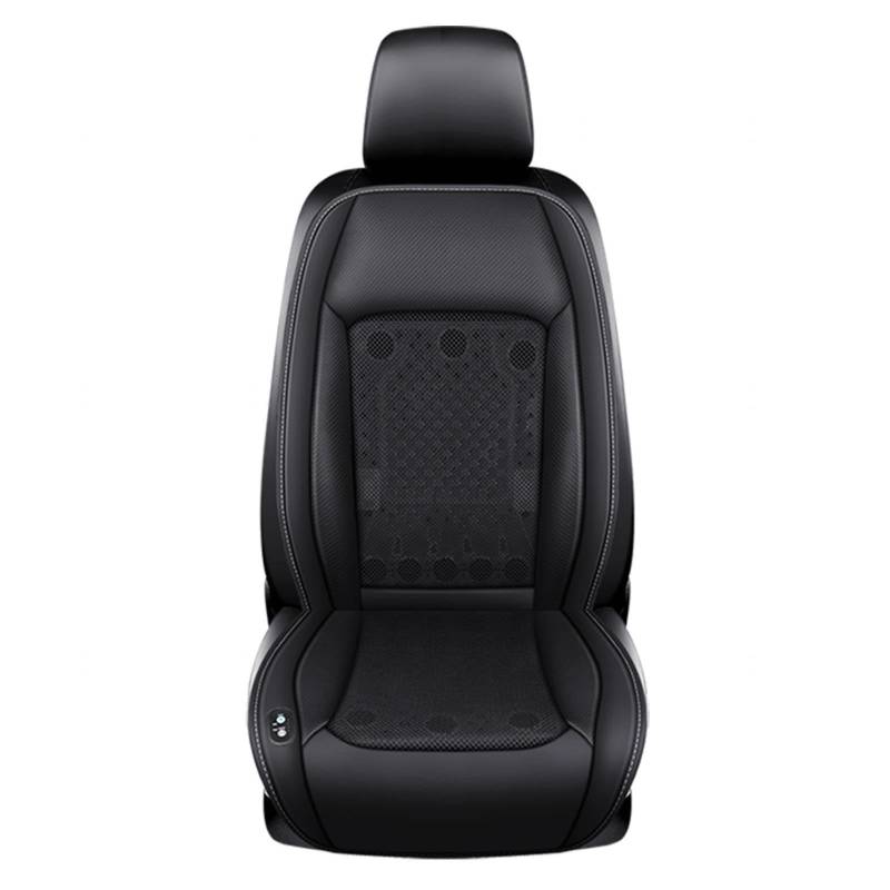 CUCUKAKA Kühlende Sitzauflage Auto, mit 24 Fans, 12v/24v, 3 Kühlstufen Auto Sitzbezüge Cooling Car Seat Cover für Auto LKW Van,Black-24V von CUCUKAKA