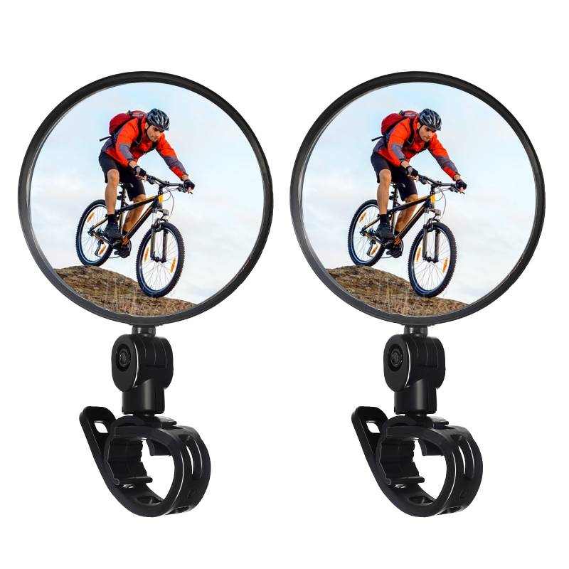 2 Stück Fahrrad Rückspiegel Klappbar Fahrradspiegel für Lenker 15-35mm Rückspiegel Fahrrad Spiegel Fahrradrückspiegel Fahrradspiegel Links Rechts Bike Mirror für Mountainbike Rennrad Fahrrad Zubehör von CUINIUNAID