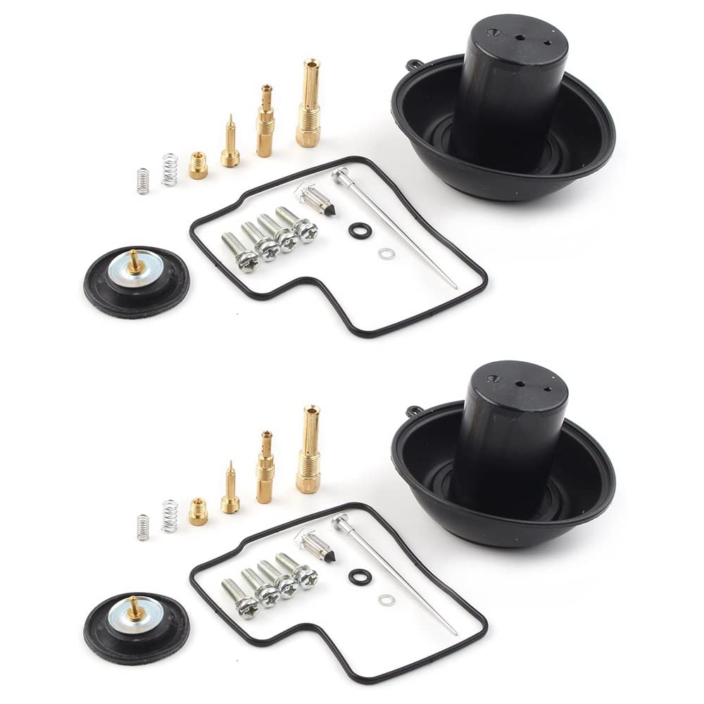 Motorrad-Reparatur-Set für Vergaser, Vergaser, Membran, Kolben, Nadel, Luftabsperrventil für 400 VLX400 VT400 1994 1995 1996 1997–2003 (2 Set) von CUIYMXSC