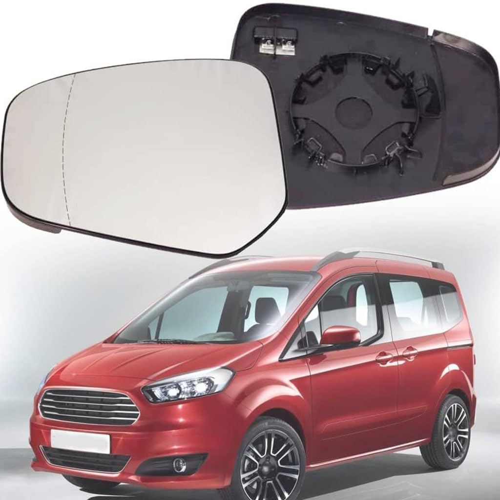 Auto Spiegelglas für Ford Tourneo Transit Courier 2014-2023,Außenspiegel Glas Umkehrlinse Rückfahrglas Spiegel Ersatz Zubehör,left von CULTP