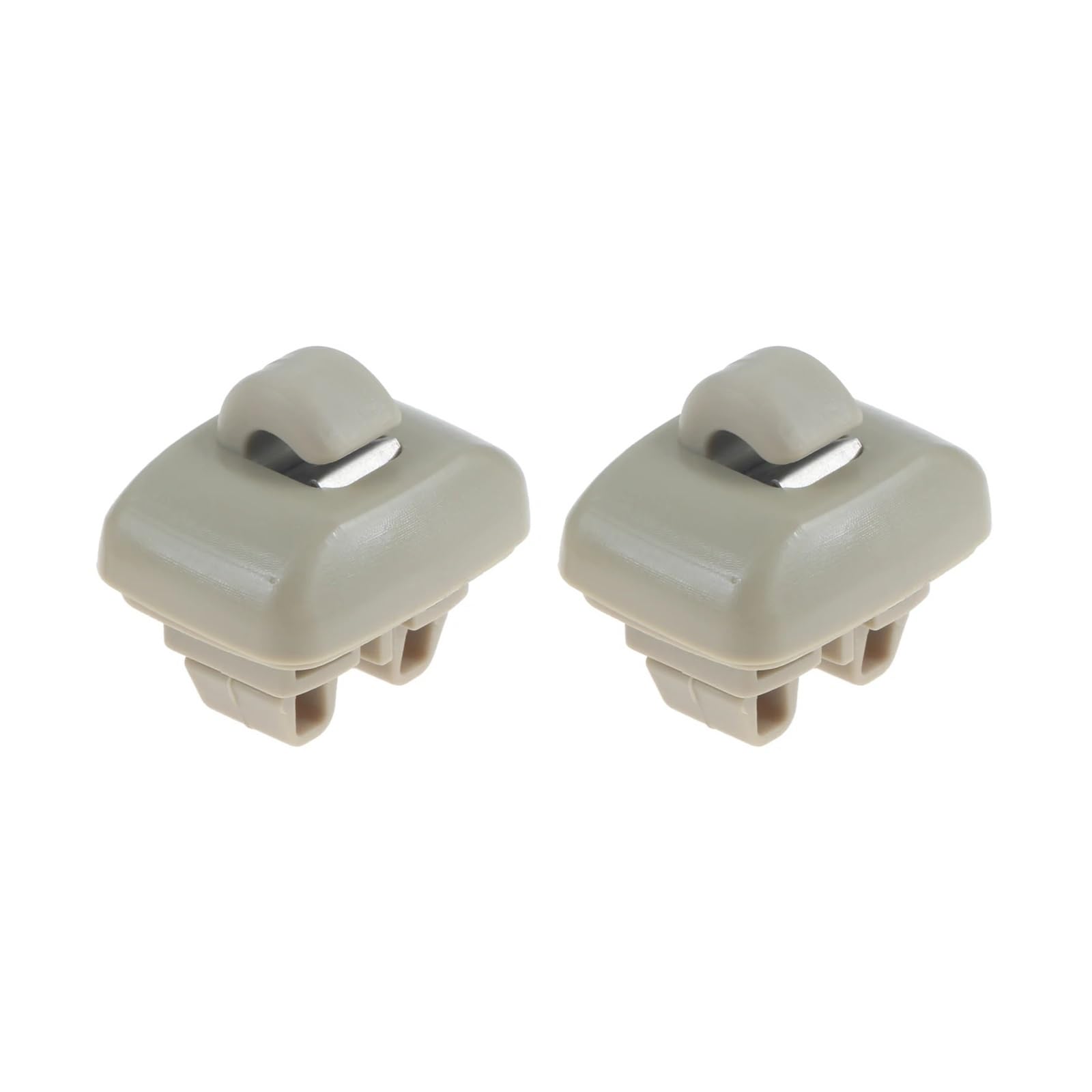 CUMBERLAND 2Pcs Auto Front Sonnenblende Sonnenblende Clip Aufhänger Haken Retain Halter Fit for Audi TT A6 C5 2000 2005 4B0857562 4B0857563 Auto-Visier-Ticket-Inhaber (Size : Beige) von CUMBERLAND