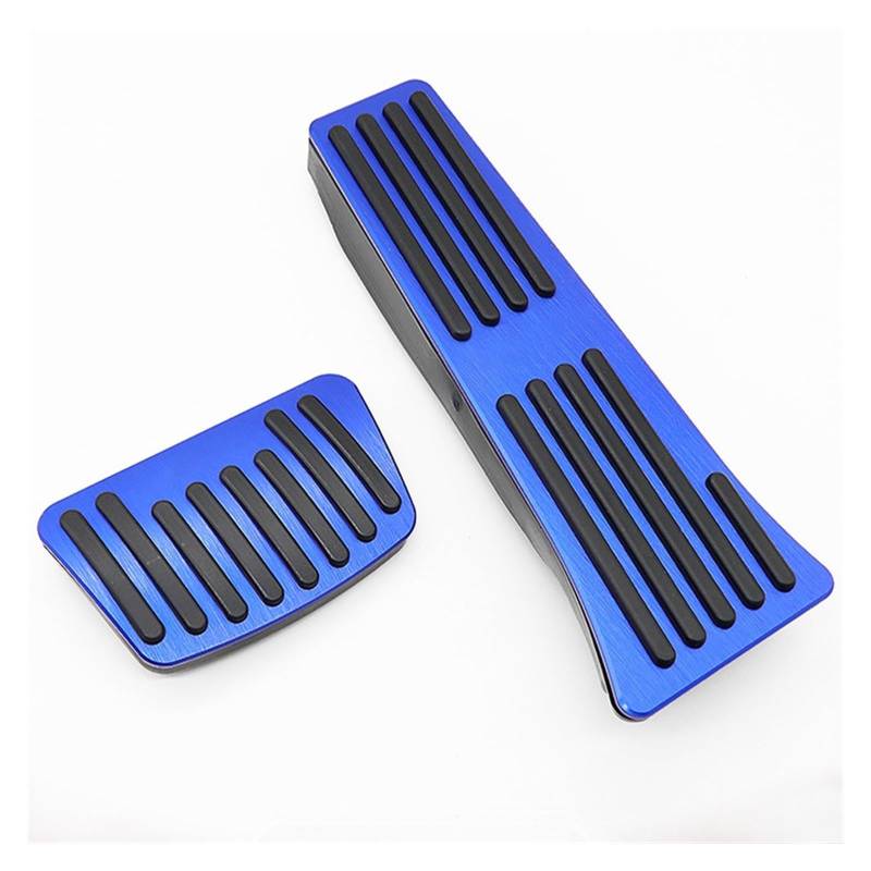 CUMBERLAND Aluminium Auto Auto Accelerator Kraftstoff Bremspedale Fußstütze Pad Platte Abdeckung Fit for Hyundai Tucson NX4 2021 2022 2023 2024 zubehör Bremspedale (Size : AT Blue) von CUMBERLAND