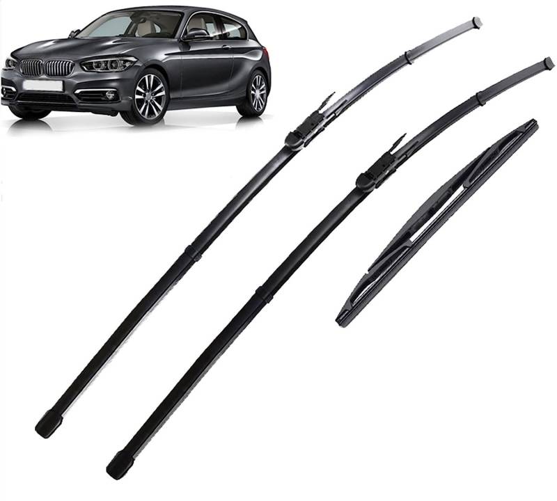 Scheibenwischer für BMW 1er F20 F21 114i 116i 118i 120i 125i 2011-2019, Auto Scheibenwischer Vorne Und Hinten Wischerblätter Set Teile Ersatzwischblätter von CUPLES