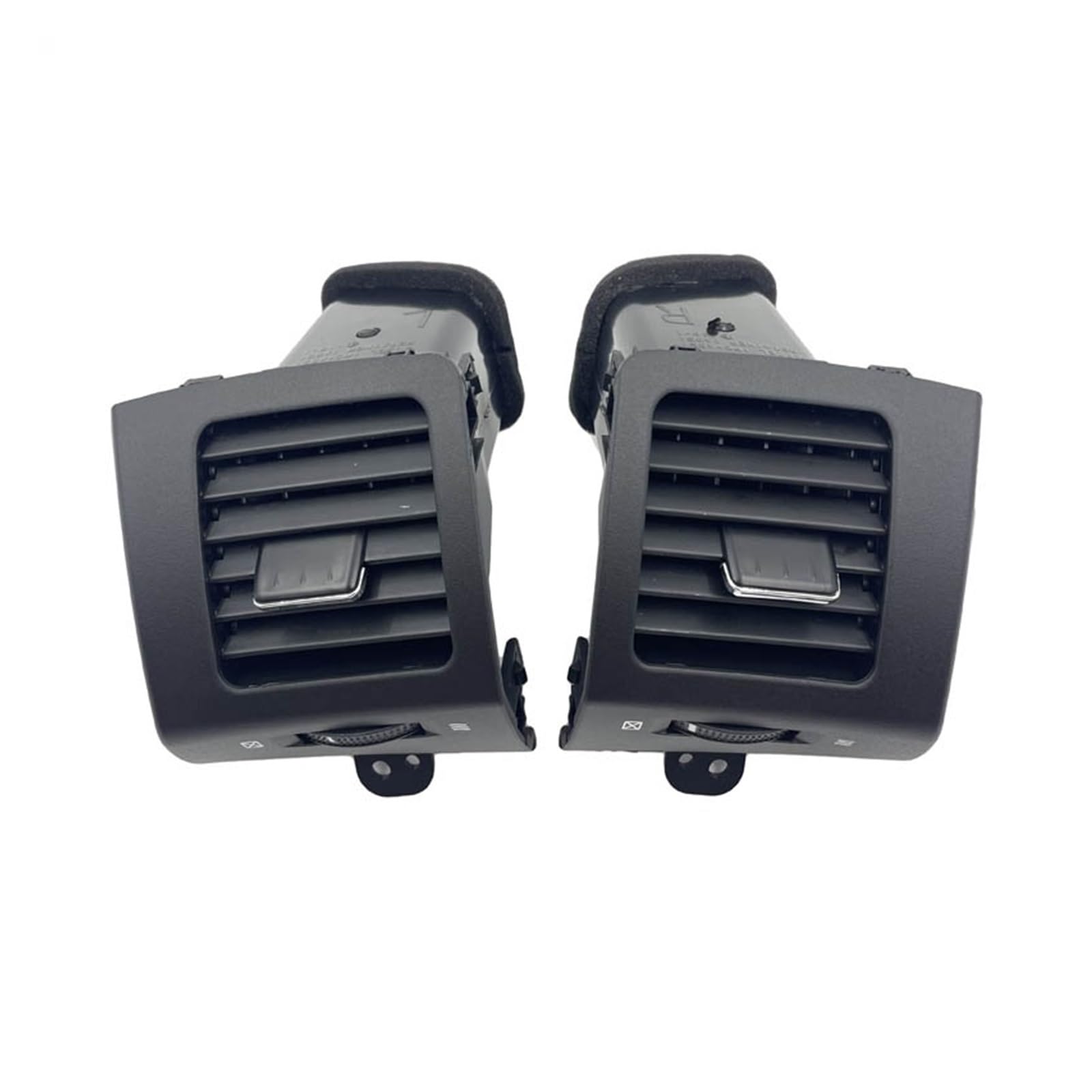 Auto AC Lüftungsgitter Für Toyota Für Land Für Cruiser Für Prado 120 FJ120 Dashboard Air Outlet Straf Auto Klimaanlage Vent Outlet Lüftungsdüsen Gitter(L R Black 2pieces) von CUTEAS