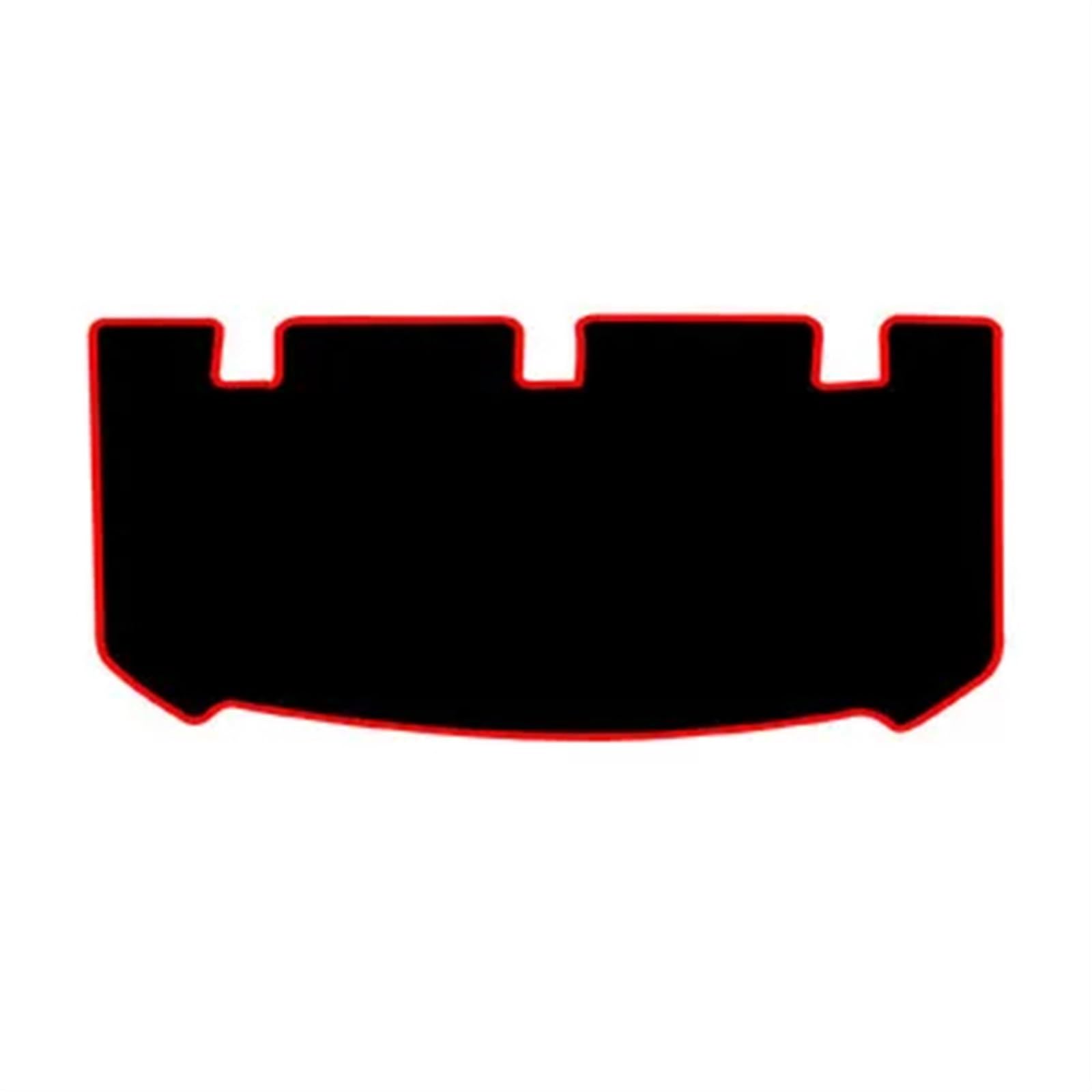 Auto-Seitenfenster-Sonnenschutz Für Ford Für Mondeo MK5 2014 2016 2019 2020 2021 Auto Dashboard Matte Abdeckung Fenster Pad Sonnenschirm Instrument Panel Teppich(Rear red line) von CUTEAS
