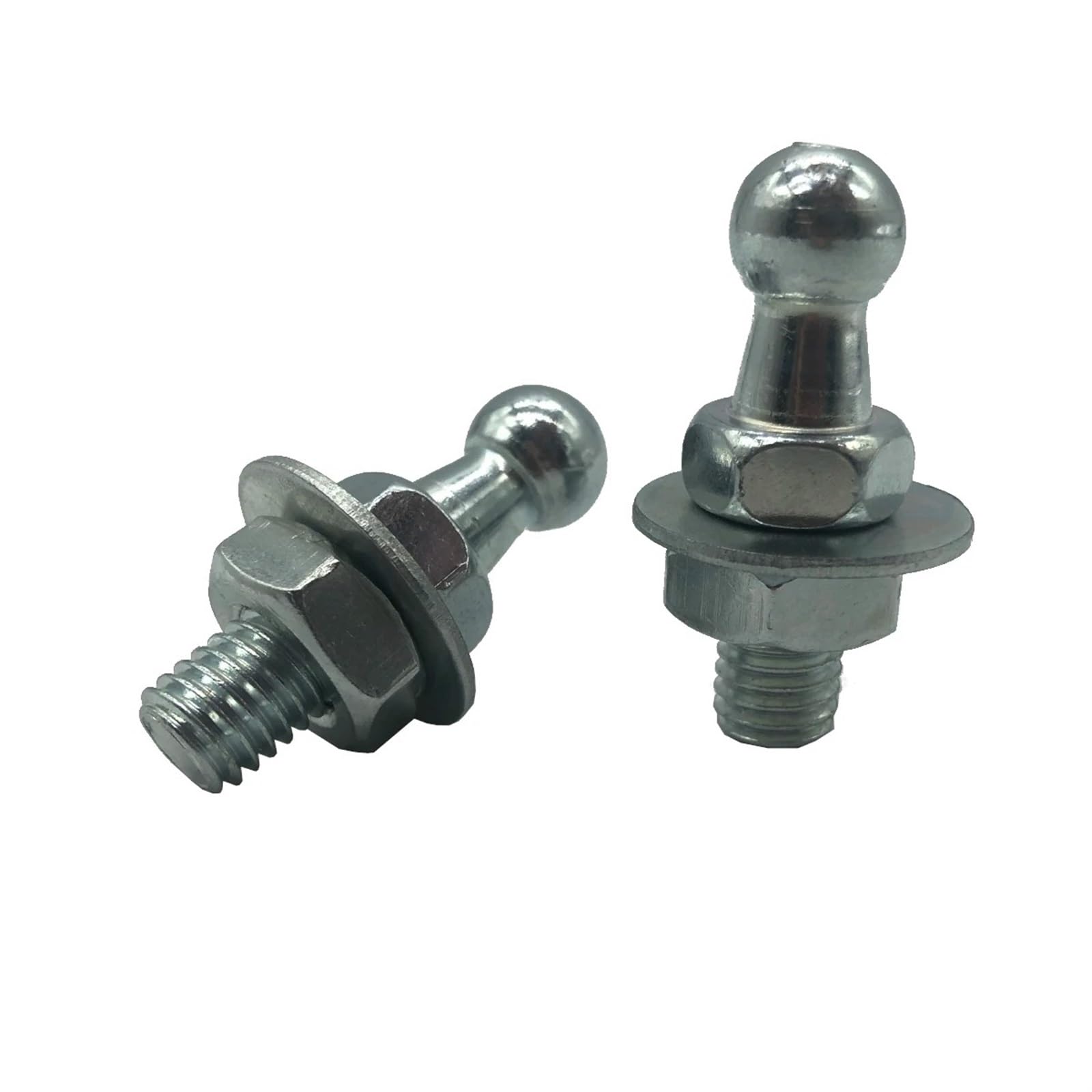 Heckklappendämpfer 2x10mm M8 M6 Universal Kofferraum Motorhaube Gasdruckfeder Endstück Anschluss Kugelumlaufspindel Bolzenstift Mit Dichtung Mutter Gasfeder Heckklappe(Inner M6) von CUTEAS