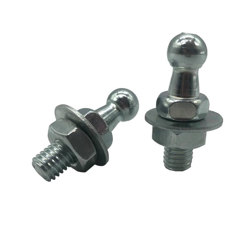 Heckklappendämpfer 2x10mm M8 M6 Universal Kofferraum Motorhaube Gasdruckfeder Endstück Anschluss Kugelumlaufspindel Bolzenstift Mit Dichtung Mutter Gasfeder Heckklappe(M8) von CUTEAS