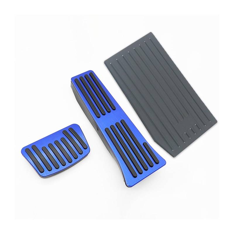 Kupplungspedalabdeckung Für Hyundai Für Tucson NX4 2021-2024 N Für Linie Für Hybrid Auto Gaspedal Bremspedal Fußstütze Pedal Platte Abdeckung Pad Pedale Kappen(3pieces Black Blue) von CUTEAS