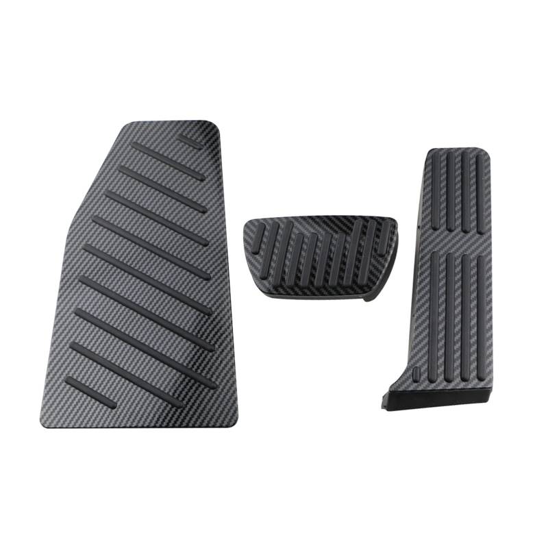 Kupplungspedalabdeckung Für Lexus ES GS 2018 2019 2020 2021 2022 Gas Bremspedale Teile Carbon Faser AT Auto Pedal Abdeckung Pedale Kappen(AT with rest) von CUTEAS