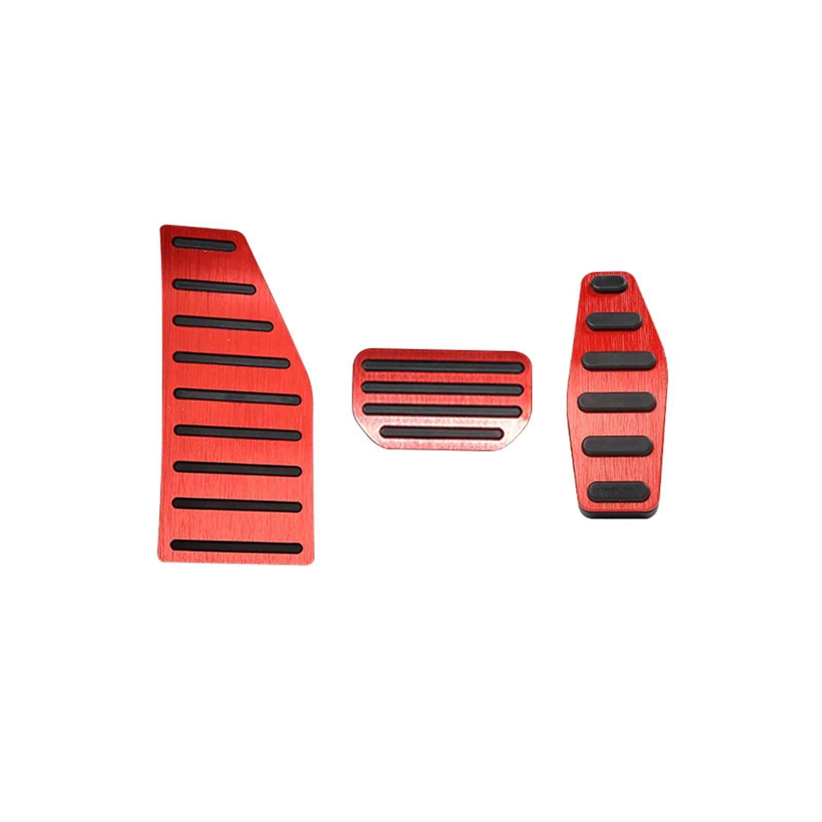 Kupplungspedalabdeckung Für Suzuki Für Jimny Für Sierra JB64 JB74 2019-2022 Auto Fußstütze Pedal Accelerator Kraftstoff Bremspedale Abdeckung Anti-Slip Pads Pedale Kappen(AT and Rest Red) von CUTEAS