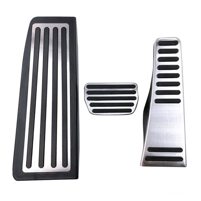 Kupplungspedalabdeckung Für Volvo Für XC60 Für XC90 Für S90 Edelstahl Auto Fußstütze Pedal Gaspedal Bremspedale Abdeckung Anti-Slip Pads Pedale Kappen(3pieces B) von CUTEAS