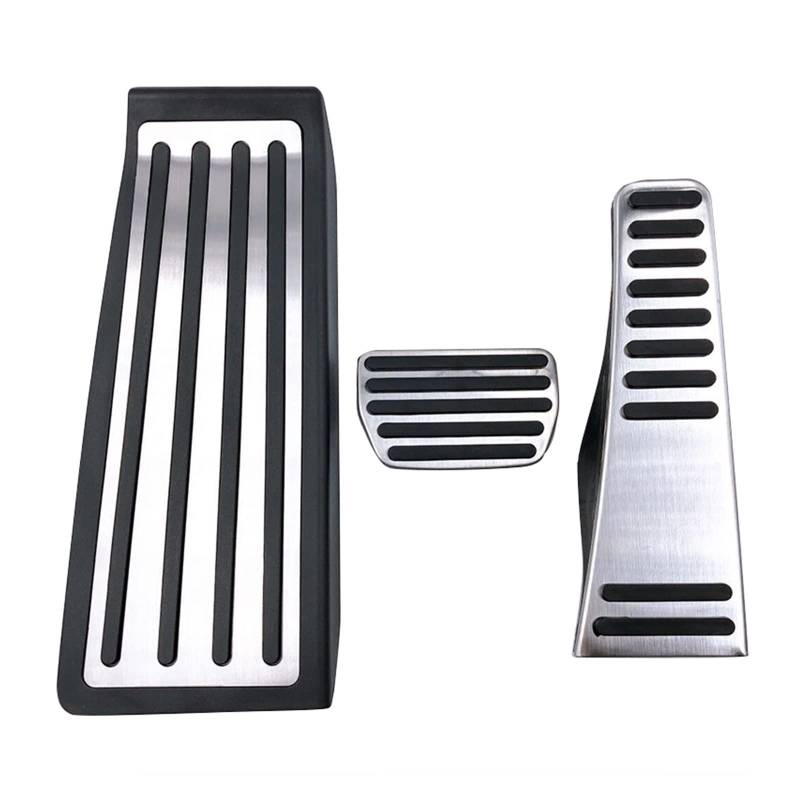 Kupplungspedalabdeckung Für Volvo Für XC60 Für XC90 Für S90 Edelstahl Auto Fußstütze Pedal Gaspedal Bremspedale Abdeckung Anti-Slip Pads Pedale Kappen(3pieces C) von CUTEAS