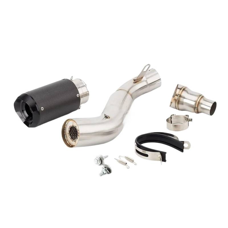 Motorrad-Endrohre Für CB650F Für CB650R Für CBR650R 2019-2021 Motorrad Auspuff Ändern Schalldämpfer Stecker Link Rohr 76MM Motorrad Auspuffrohr(B1) von CUTEAS