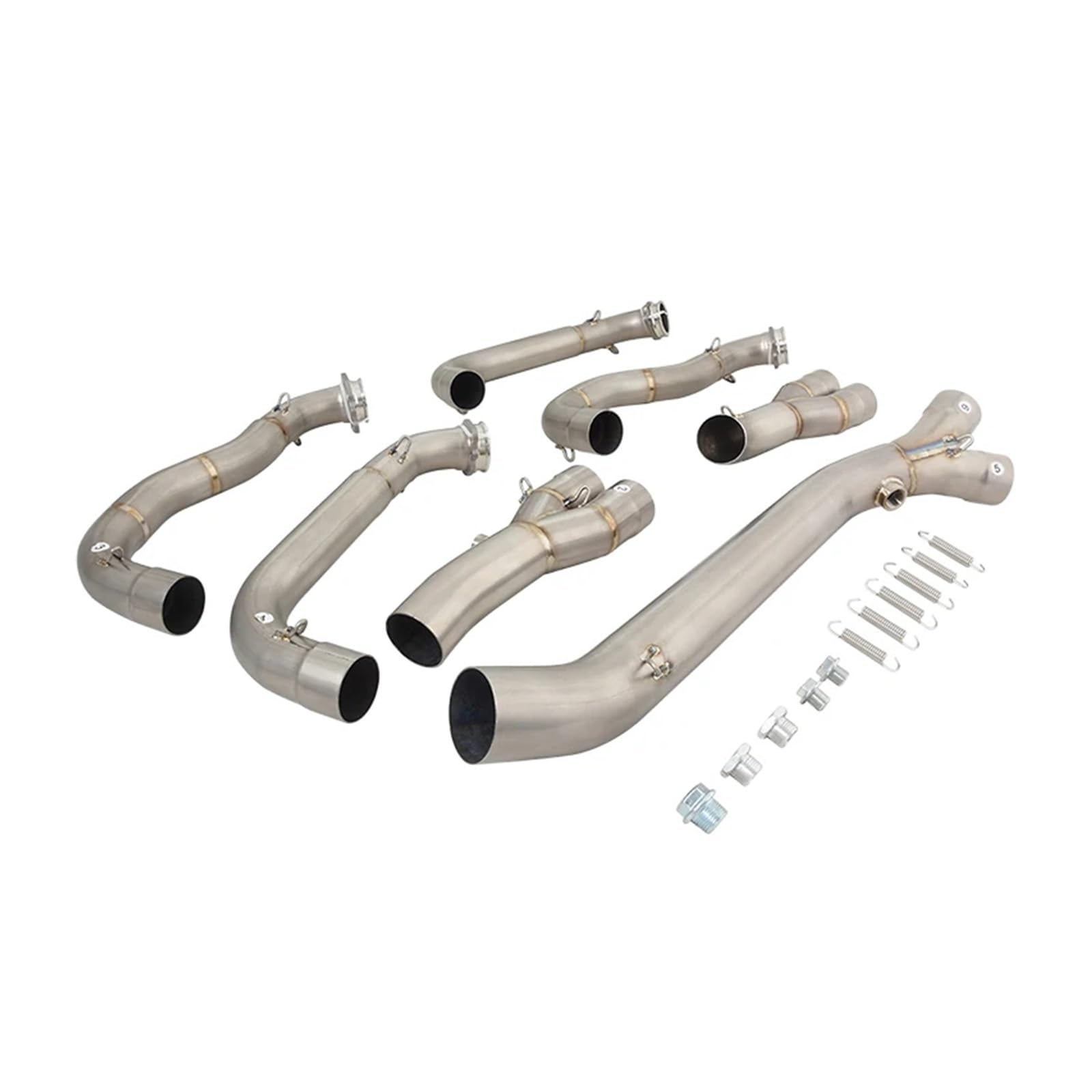 Motorrad-Endrohre Für Für S1000RR Für S1000R 2010-2018 Motorrad Auspuff Header Titan Legierung Vorne Mitte Link Rohr Motorrad Auspuffrohr von CUTEAS