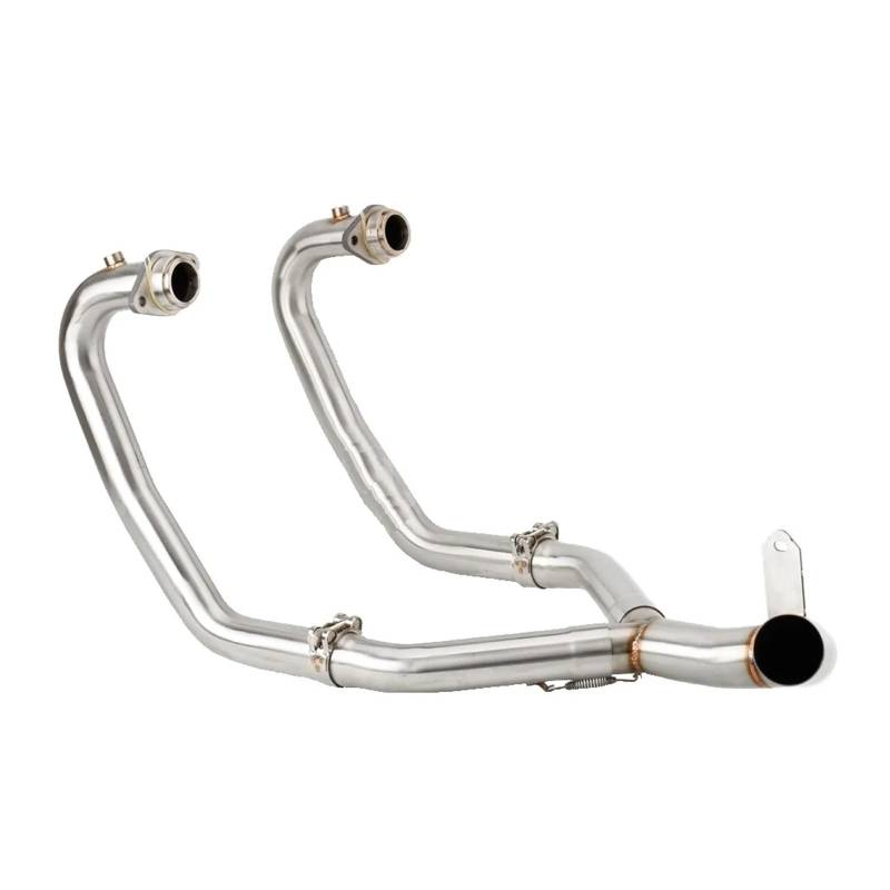 Motorrad-Endrohre Für Moto Für Guzzi Für V85TT 2021 2022 2023 Motorrad Auspuff Header Link Rohr Slip-on Motorrad Auspuffrohr von CUTEAS