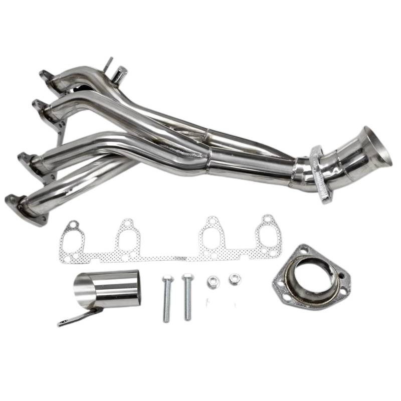 Schalldämpferspitze Für VW Für Golf Für GTI Für Jetta 1.8L 2.0L 8V Mk2 Mk3 85-98 Racing Abgaskrümmer Header Auto Endrohre von CUTEAS