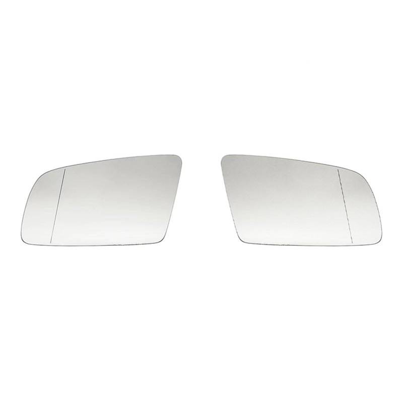 Türspiegelglas Außenspiegel Für 5 Series E60 E61 E63 E64 2003–2008, links und rechts, blau, beheizter Außenspiegel, Weitwinkel-Rückspiegel Rückspiegelglas(A pair white) von CUTEAS