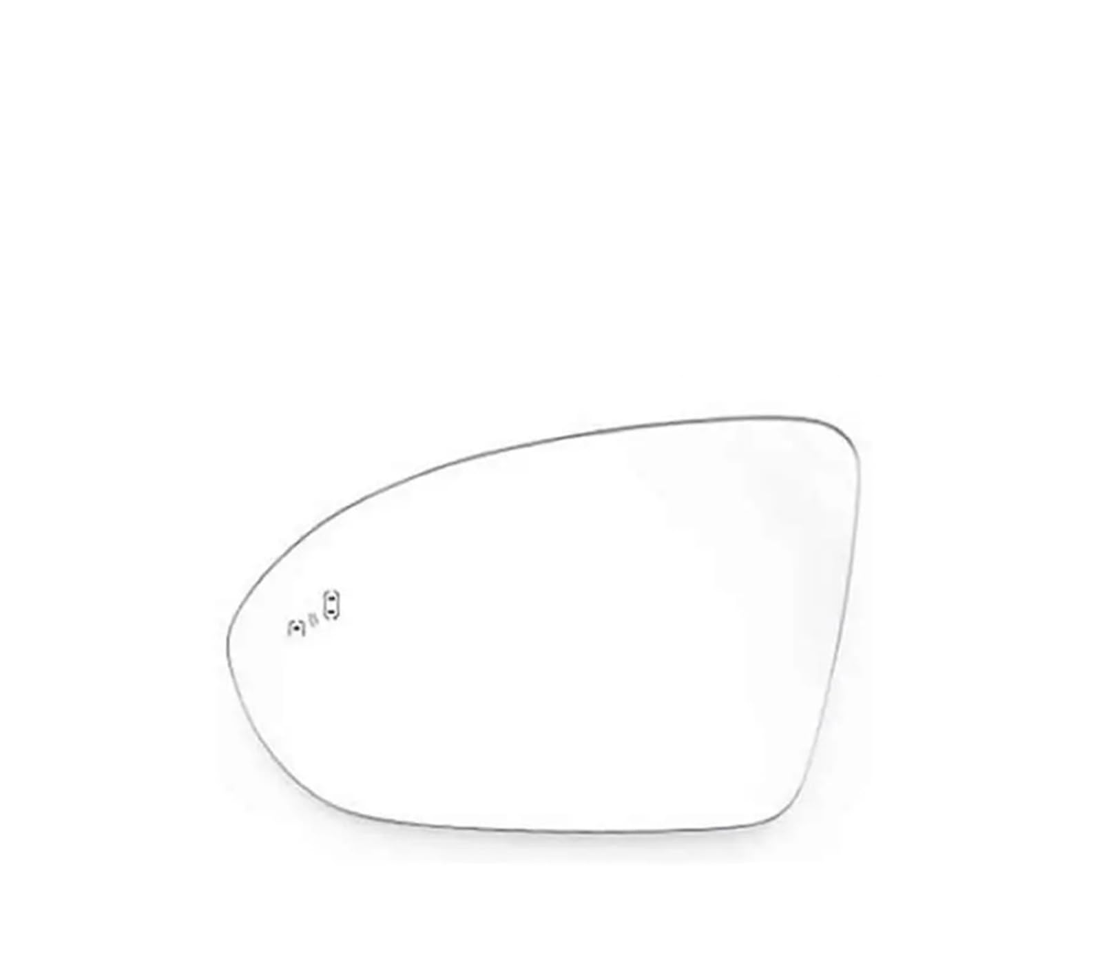 Türspiegelglas Außenspiegel Für Chevrolet Für Cruze 2017-2020 Rückansicht Spiegel Linsen Äußere Rück Seite Spiegel Glas Objektiv Mit Heizung Blind spot Rückspiegelglas(1piece left side) von CUTEAS