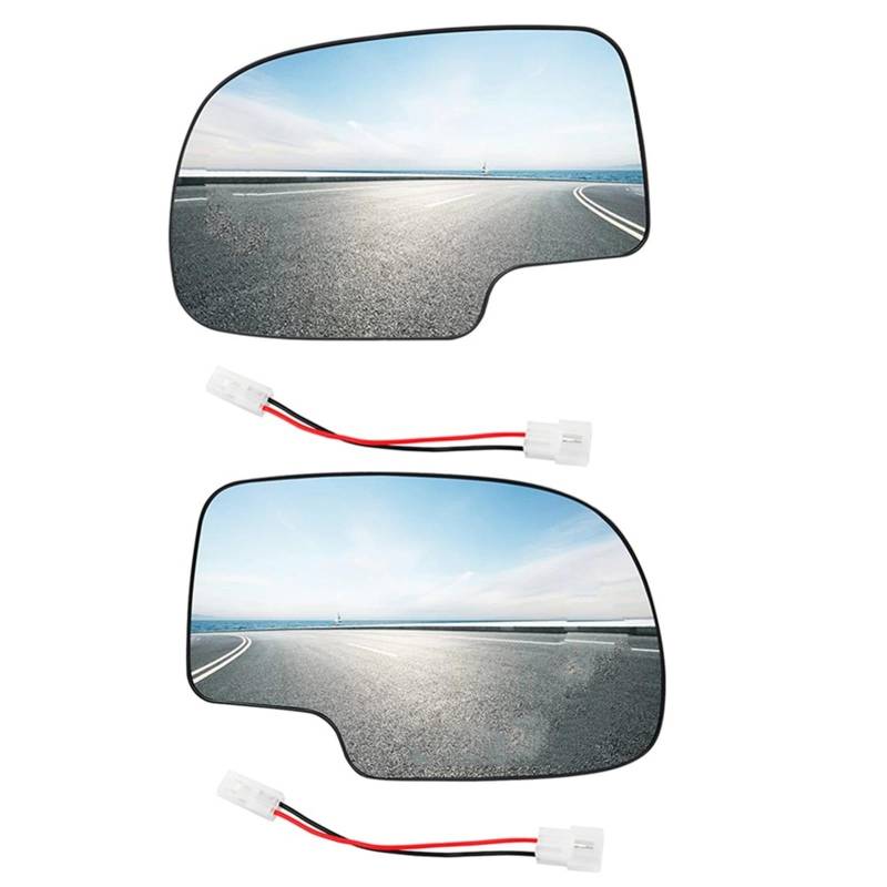 Türspiegelglas Außenspiegel Für Chevrolet Für Silverado 2003-2006 Beheizte Seite Flügel Spiegel Glas Links Rechts 88944391 88944392 Rückspiegelglas(1 Paar) von CUTEAS