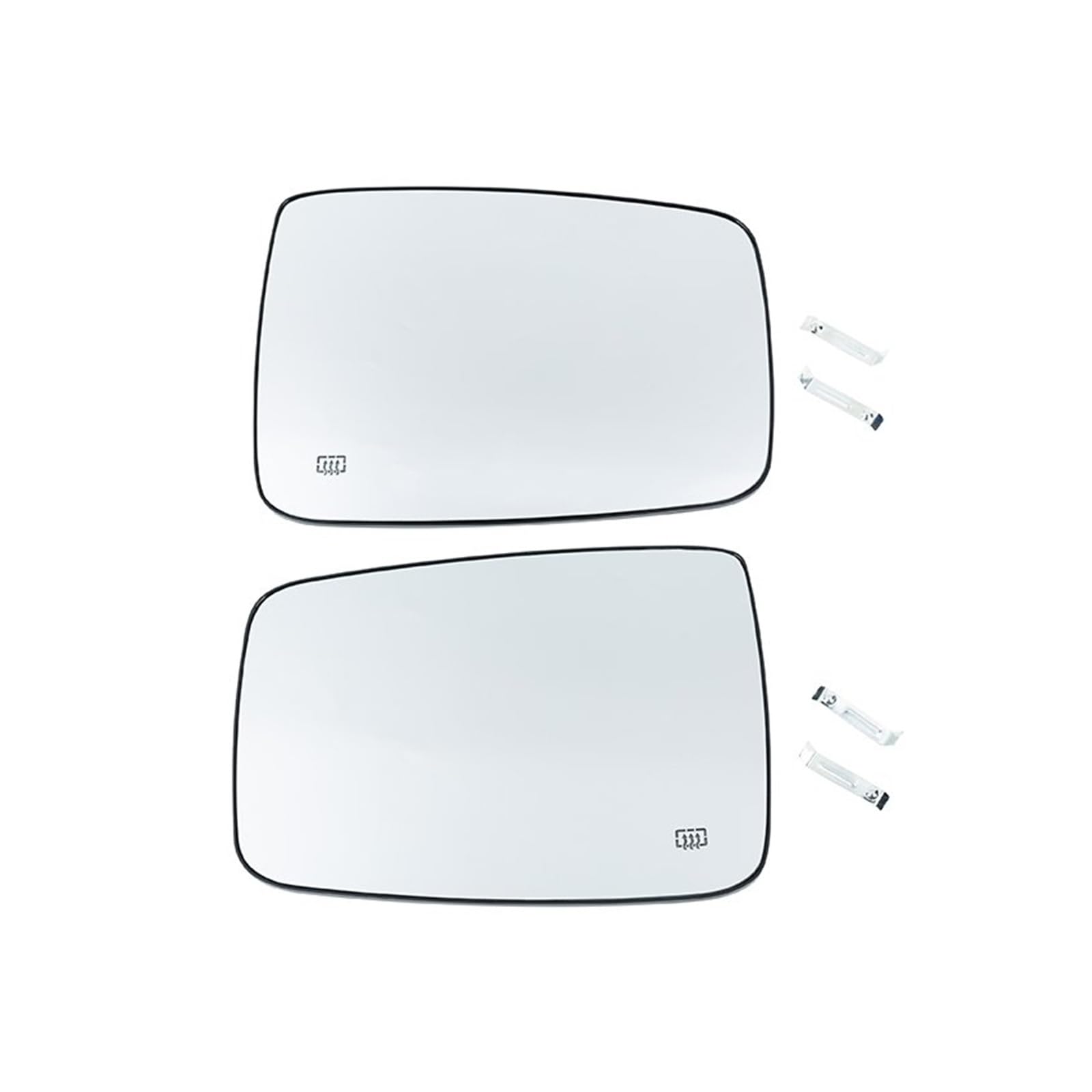 Türspiegelglas Außenspiegel Für Dodge Für Ram 1500 2009-2019/2500 2012-2019 Links Rechts Seite Rückspiegel Glas Fit Rückspiegelglas(1 Paar) von CUTEAS