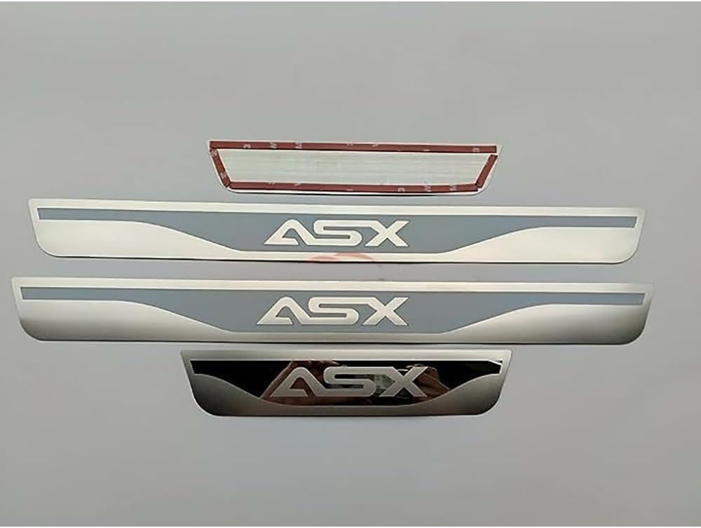 4 Stück Edelstahl Einstiegsleisten Schutz für Mitsubishi ASX 2015-2023,Türschwellenschutz Verkleidung Trittplatten,Schwellenleiste Auto Styling Aufkleber Zubehör von CUTSKY