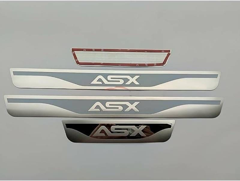 4 Stück Edelstahl Einstiegsleisten Schutz für Mitsubishi ASX 2015-2023,Türschwellenschutz Verkleidung Trittplatten,Schwellenleiste Auto Styling Aufkleber Zubehör von CUTSKY