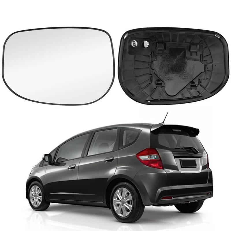 Auto Spiegelglas für Honda FIT JAZZ INSIGHT 2009-2014, Heizung Rückspiegelglas Seitenspiegel Flügelspiegelglas Ersatzspiegel Außenspiegel Seitenspiegelglas,Left von CUTSKY