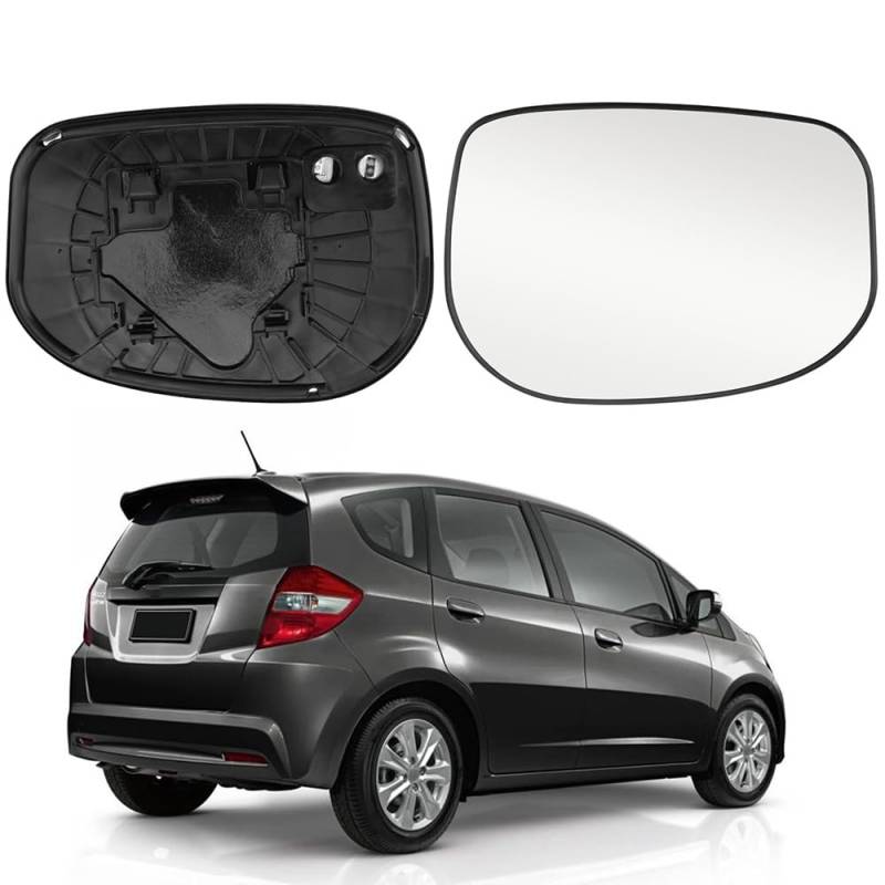 Auto Spiegelglas für Honda FIT JAZZ INSIGHT 2009-2014, Heizung Rückspiegelglas Seitenspiegel Flügelspiegelglas Ersatzspiegel Außenspiegel Seitenspiegelglas,Right von CUTSKY